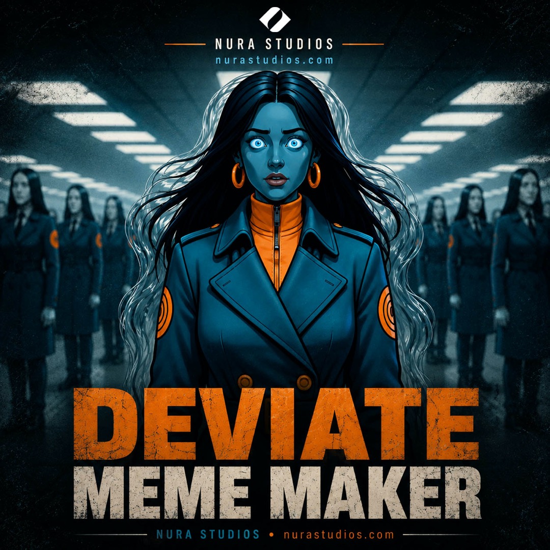 DEVIATE Meme Maker — tap to upload a photo